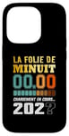 Coque pour iPhone 14 Pro La Folie de Minuit Fête Saint-Sylvestre Nouvelle Année 2025