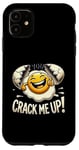 iPhone 11 Funny Egg Cracks Pun Fun Egg Case