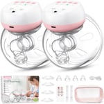 Jheppbay Double Electric Breast Pumps, Wearable Breast Pump Electrical Handsfree