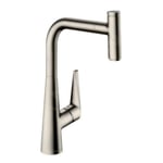 hansgrohe Talis Select M51 Mitigeur de cuisine 300, avec douchette extractible 1 jet, sBox, aspect acier inox, 73853800