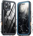 ANTSHARE Coque pour iPhone 16 Pro Max Étanche Antichoc,360 degres Incassable Intégrale Case,IP68 Waterproof Antipoussière [avec Protection Camera+Écran] Coque Etanche Phone iPhone 16 Pro Max(6.9")