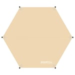 EULANT Hexagonale Bâche de Camping pour EULANT Hexagonale Tente de Familiale, Imperméable Tente Tarp, Tapis de Sol pour Camping, Pique-Nique, Randonnée,Plage, 3.3x3.3m