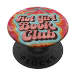 Hot Girl Book Club Rétro PopSockets PopGrip Adhésif