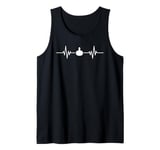 Air Hockey Stick Heartbeat Air Hockey Player Tank Top