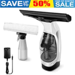 Cordless Window Vac Rechargeable Vacuum Cleaner Squeegee Cleaning Compact 350ml