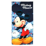 Serviette Mickey, Tissu Doux et Absorbant, Design Mickey Mouse, Parfaite pour la Plage ou la Piscine