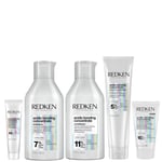 Redken Acidic Bonding Concentrate Pre-Treatment 30ml, Shampoo and Conditioner 300ml, Mask 50ml & Leave-in 150ml (Worth £88.74)