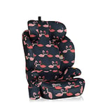 Cosatto Ninja 2 iSize Car Seat - from 100-150cm, Approx 4 Years - 12 Years, R129 High Back Booster, 10 Position Headrest, Easy Install Seatbelt or ISOFIX Fitting, Forward Facing (Pretty Flamingo)