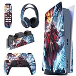 PlayVital Summon of Alchemist Full Set Skin Decal for PS5 Console Disc Edition, Sticker Vinyl Decal Cover for PS5 Controller & Charging Station & Headset & Media Remote