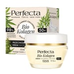 Perfecta Crème anti-rides au collagène bio au collagène et à l'huile d'argan jour et nuit 50+