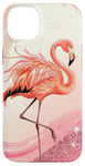 Coque pour iPhone 14 Plus Flamant rose mignon pour femmes filles flamants roses oiseaux