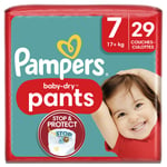 Couches-culottes Baby-dry Pants Taille 7 17kg+ Pampers - Le Paquet De 29 Couches