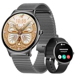 LIGE Montre Connectée Femme avec Appel Bluetooth, Smartwatch IP68 avec Fonction Féminine, Fitness Activity Tracker 120+ Modes Sport/Fréquence Cardiaque/Sommeil/SpO2 Montre Connectée pour Android iOS