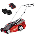 Einhell GE-CM 36 Li Kit Power X-Change cordless lawnmower (36 V, 36 cm cutting width, up to 350 m², brushless, 40L catch basket, 25-75 mm cutting height, incl. 2x 3.0 Ah battery and 2x charger)