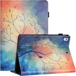 Housse Tablette Pour Ipad 10.2 / Ipad 7th Gen/Ipad 8th Gen/Ipad 9th Gen Pu+Tpu Matérielle Coque Ipad 9eme Generation Fonction Support Étui Arbre.[F4691]