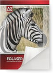 Folaser 10x film autocollant blanc A3 297x 420 mm film laser brillant film brillant autocollant laser pour imprimante papier autocollant imprimante laser film polyester brillant autocollant