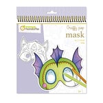 Avenue Mandarine GY138C - Un carnet de coloriage Graffy pop mask de 24 masques pré-découpés - À partir de 5 ans - ANIMAUX FANTASTIQUES