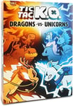 Tic Tac KO Dragons VS Unicorns Board Card Game 2-4 Players Family