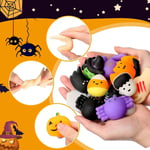 10pcs Ghost Halloween Pumpkin Squeeze Toy Spider Pinch Compression Toy  Costume