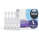 Blink Intensive Soothing Eye Drops, Relief From Dry Eyes - Long-Lasting Lubricating Eye Drops with Hyaluronic Acid, Suitable for Use with Contact Lenses, Refreshing Single Vial Eye Drops, 20 x 0.4 ml