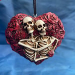 Love Everlasting Skeleton Lovers Roses Hanging Ornament Nemesis Now New Boxed