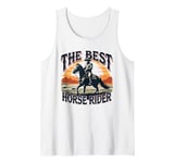 The Best Horse Rider Cowboy Sunset Tank Top