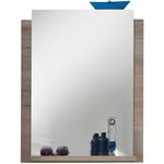 Trend Team - campus - Meuble salle de bain mélaminé - miroir + tablette. l - h - p : 60 x 75 x 15 cm - Chêne