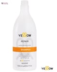 Alfaparf Yellow Repair Shampoo for Damaged Hair 1500 ml Almond Proteins & Cacao