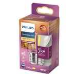 Philips ampoule LED Sphérique E27 25W Blanc Chaud Claire, Compatible Variateur