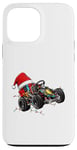 Coque pour iPhone 13 Pro Max Chapeau de Noël Go Kart Racing Karting Racer