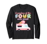 Grandma of the FOUR ever Sweet ice-cream Truck 4th Birthday Long Sleeve T-Shirt