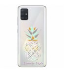 Coque Galaxy S20 ananas aztec tropical exotique transparente