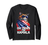 Cat Ladies for Kamala Harris Funny Cat Long Sleeve T-Shirt