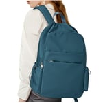 HYC00 Sac à dos scolaire Sac à dos collège Fille Garçons Sac à dos loisir pour 14 Pouce Laptop Cartable Sac à Dos Léger Impermeable Sac ados Scolaires Garçon Bookbag pour Voyage Travail,Paon Bleu