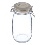 1.5L Grocer Biscuit Vintage Storage Glass Jar Ceramic Clip Top Lid Airtight Seal