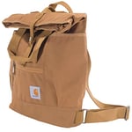 Carhartt Unisex's Convertible, Durable Tote Bag with Adjustable Backpack Straps and Laptop Sleeve Brown, One Size