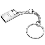 Cle USB 2.0 64 GO, Métal Clé USB 64GB USB Flash Drive 64GO Portable Clef USB 64 Giga avec Keychain pour Ordinateur Portable/PC/Voiture etc (Argent)