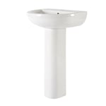 Lavabo sur colonne 50 cm – 1 trou pour la robinetterie - Covelly