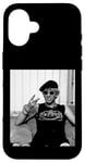 Coque pour iPhone 16 The Damned Captain Sensible Jurant par Virginia Turbett