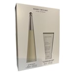 Issey Miyake Leau D'Issey 50ml EDT Spray & 50ml Body Lotion Gift Set