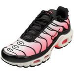 Nike Air Max Plus Womens Fashion Trainers in Black White - 4 UK