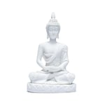 Meditation Buddha statue white 11 cm