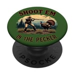 RetroTurkey Chasse - Nature et chasse au dindon sauvage PopSockets PopGrip Adhésif