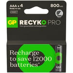 Recyko Pro NiMH Battery AAA HR03 800mAh 4-pack