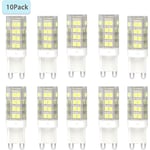 Lot de 10 ampoules led G9 blanches