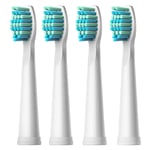 4pcs Electric Toothbrush Heads Soft Brush for Fairywill Sonic Serires White Pink