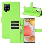 Galaxy A42      Pu Wallet Case    [Green]