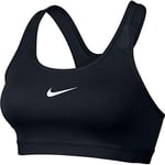 Nike Women Classic Padded Sports Bra - Black/Black/White, X-Small