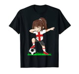 Soccer England Jersey United Kingdom Flag Football Girls Dab T-Shirt