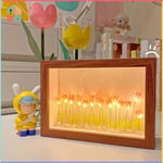 Room Decor Floral Lamp DIY Material LED Light  Valentines Day Gift